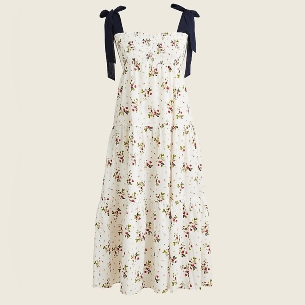 J. Crew Strawberry Midi Dress Size XS